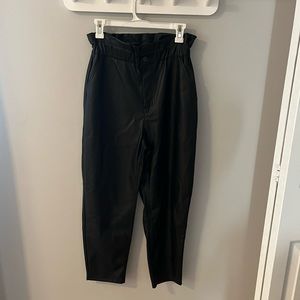 Zara Faux Leather Trousers